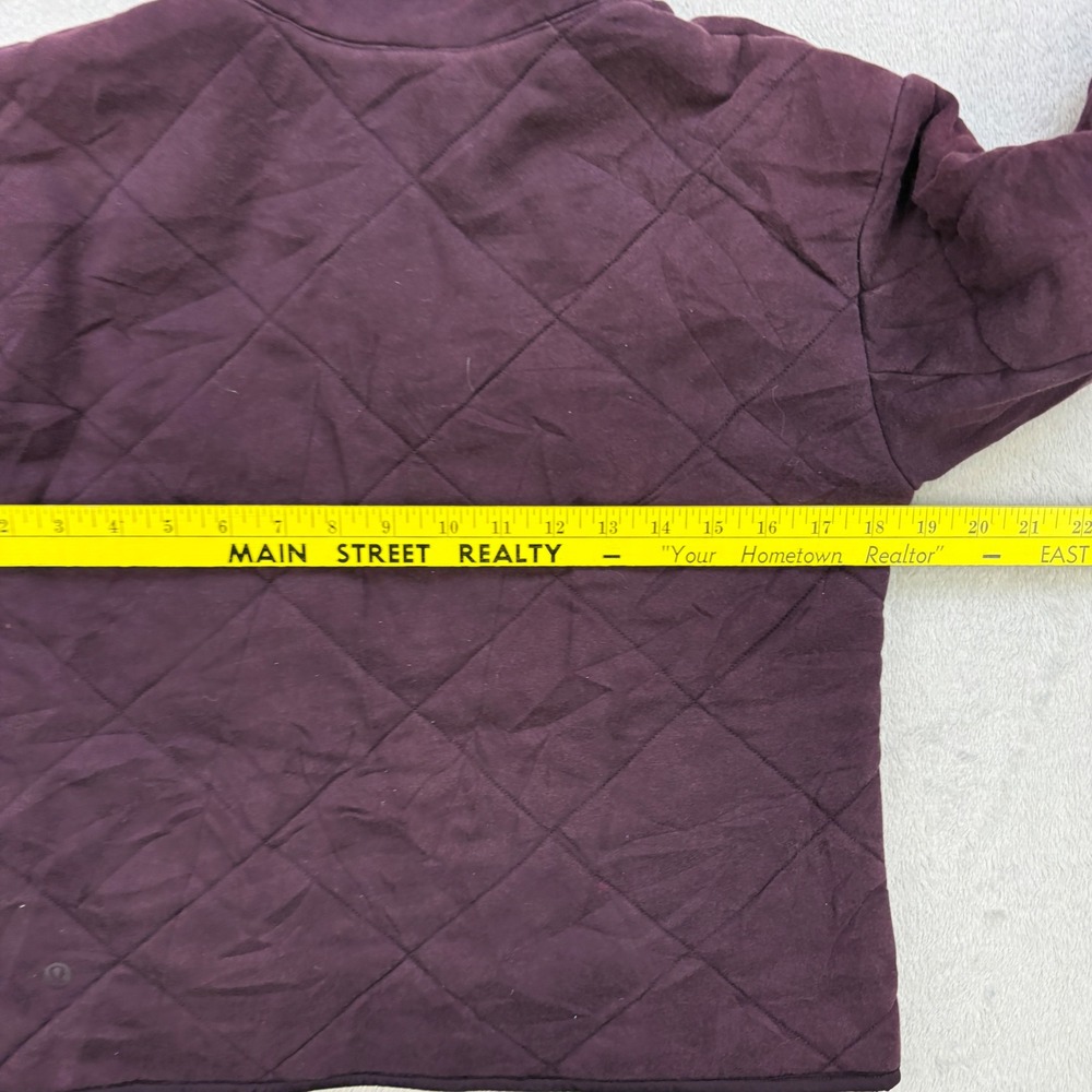Lululemon Jacket Womens 6 Purple Forever Warm Reversible Quilted Full Zip Yoga - Picture 9 of 12